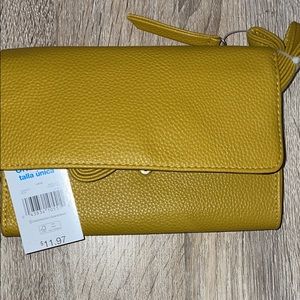 Small yellow purse, brand new
